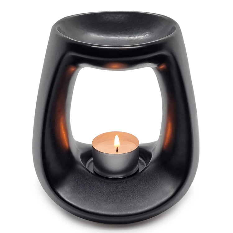 Ceramic Oil Burner - Black or White