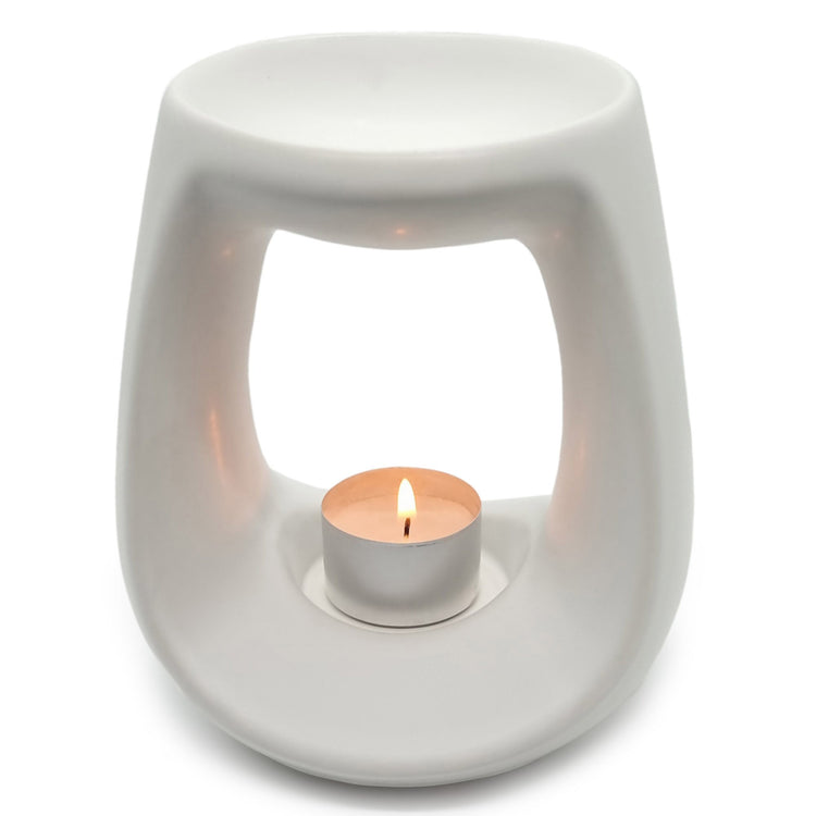 Ceramic Oil Burner - Black or White