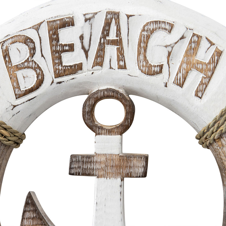 Coastal 'BEACH HOUSE' Handcrafted Beach Sign 30cm