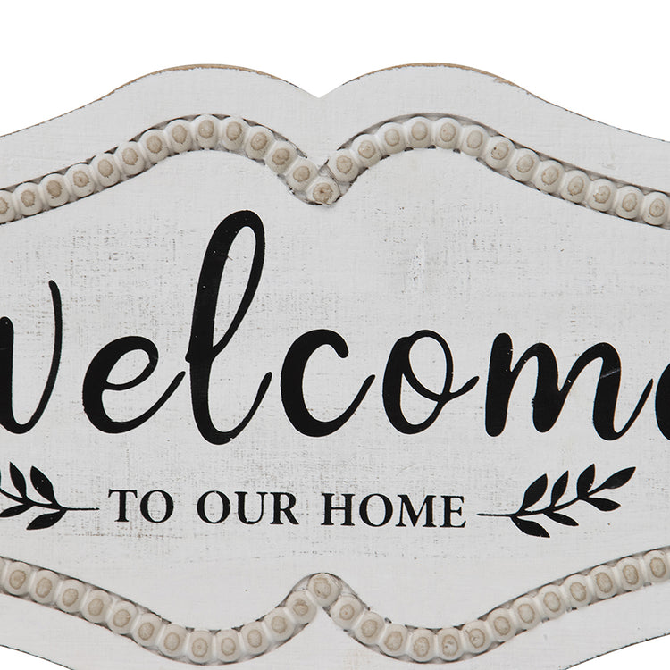 Hamptons French 'WELCOME' Distressed Sign 48cm long