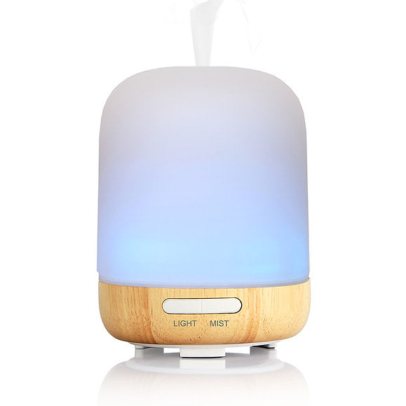 Frosted Glass Bamboo Ultrasonic Oil Diffuser