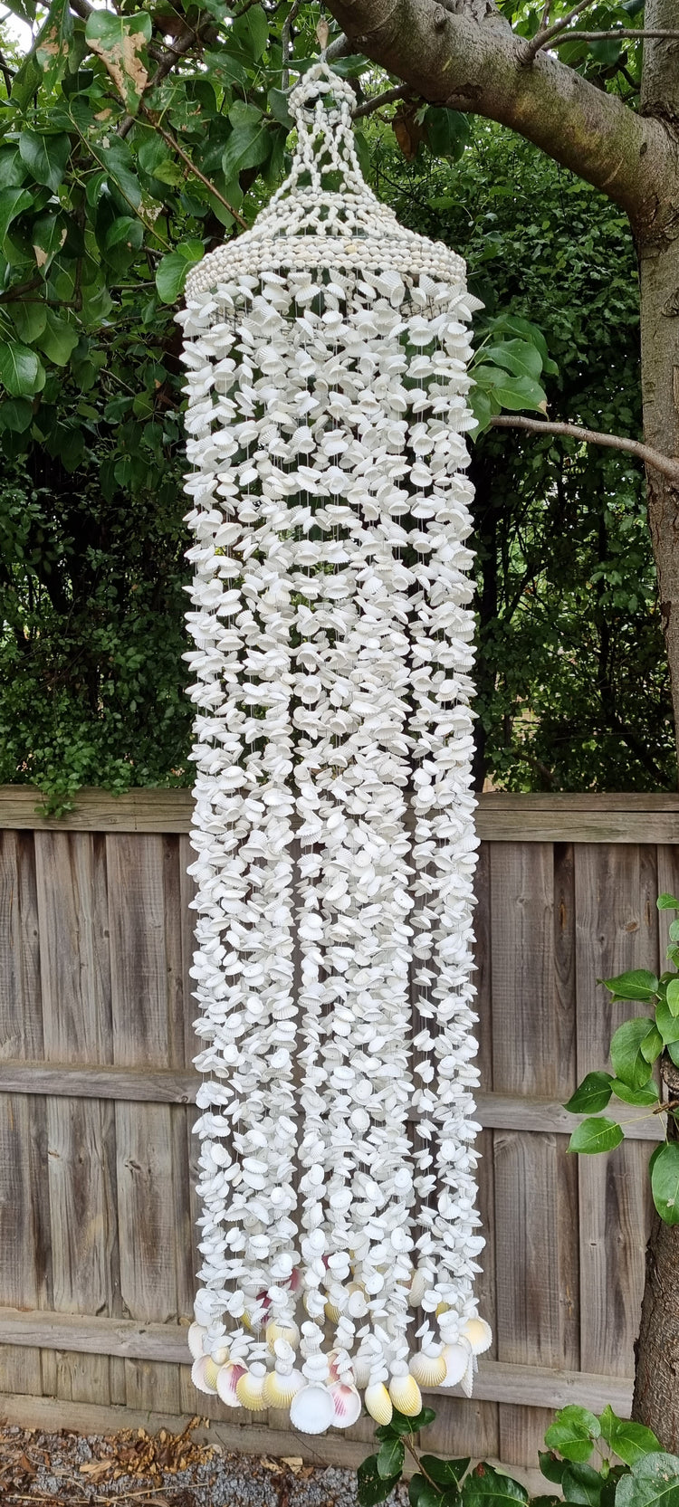 Coastal Shell Chandelier Hanging Windchime 130cm