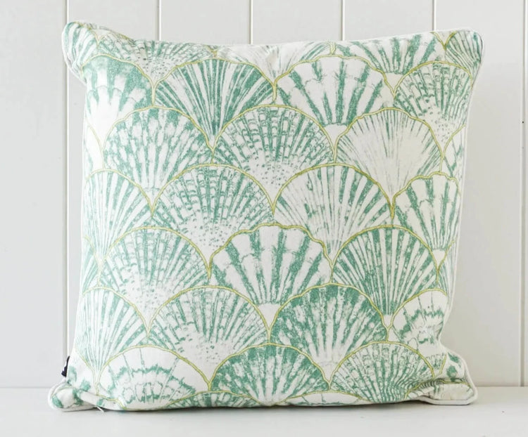 Coastal Shells Accent Cushion Scatter Pillow 45cm + Insert