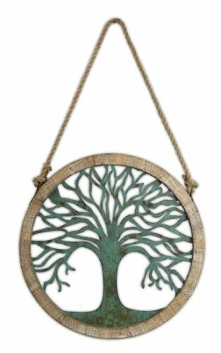 Rustic Hanging Tree of Life Wall Art 48cm