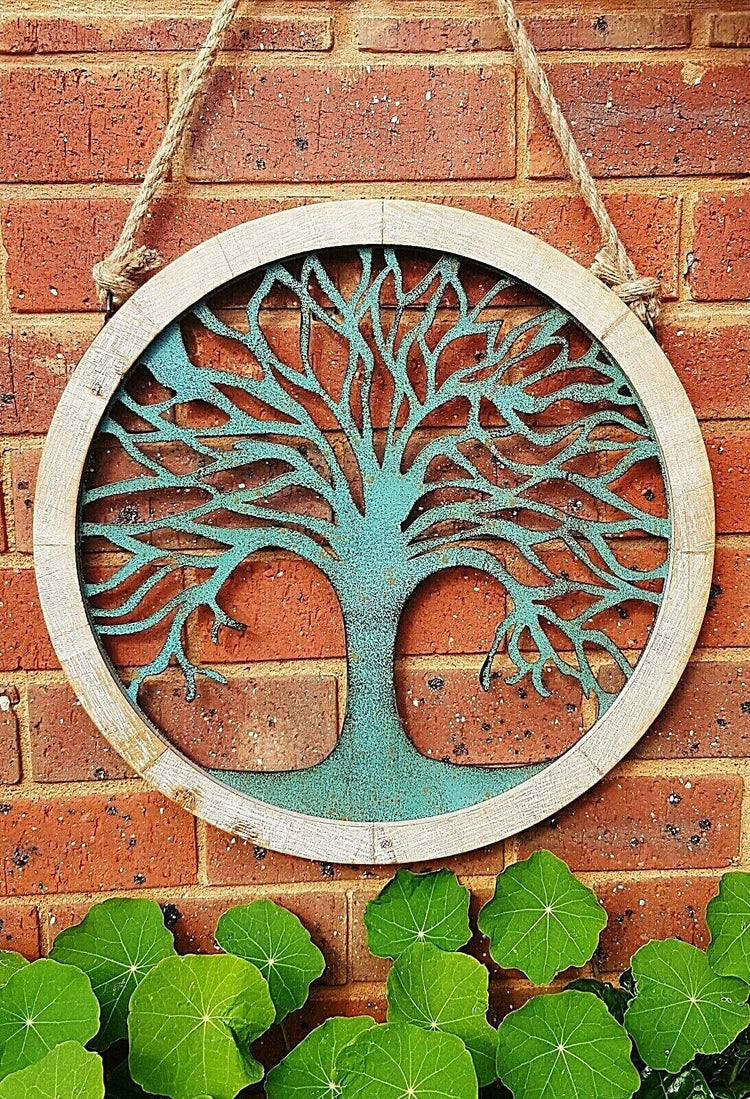 Rustic Hanging Tree of Life Wall Art 48cm