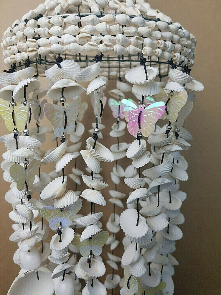 Coastal Shell & Butterfly Hanging Windchime. Various colours!